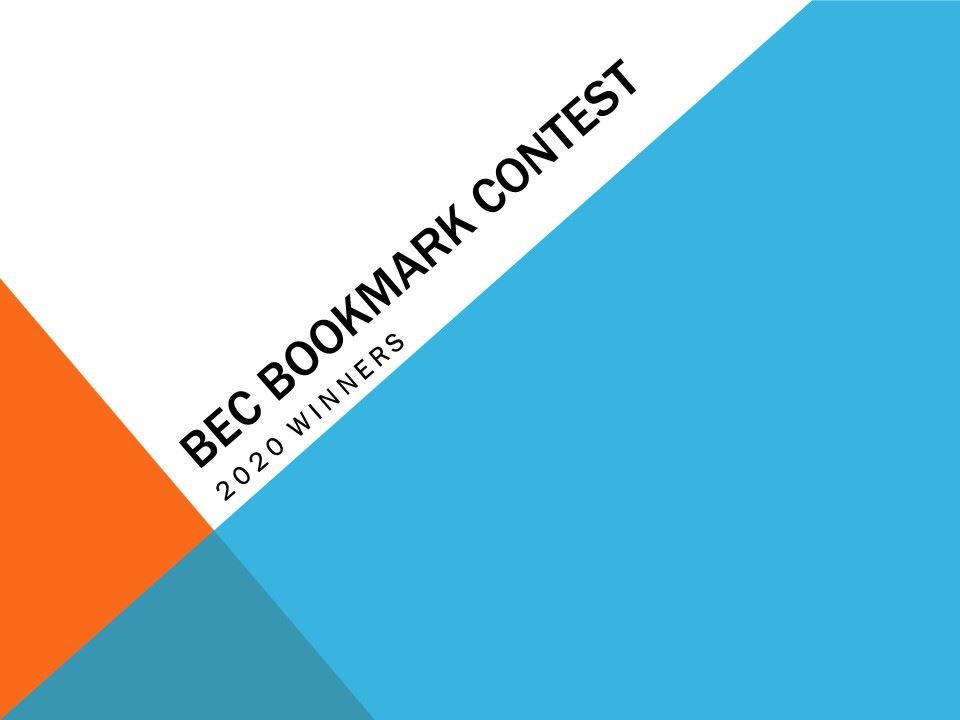 2020 Bookmark Contest Title Page